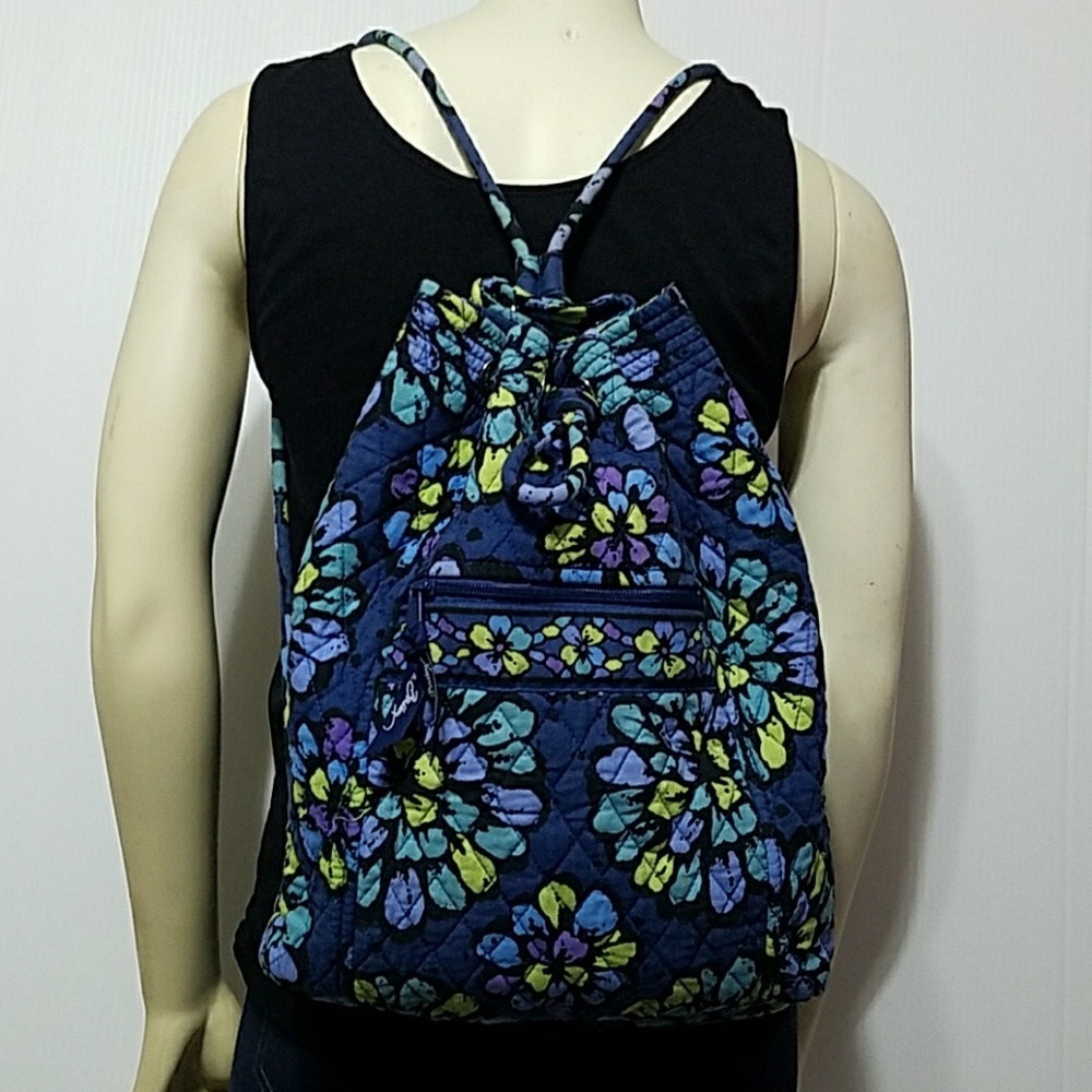 Vera Bradley  Floral Drawstring  Backpack